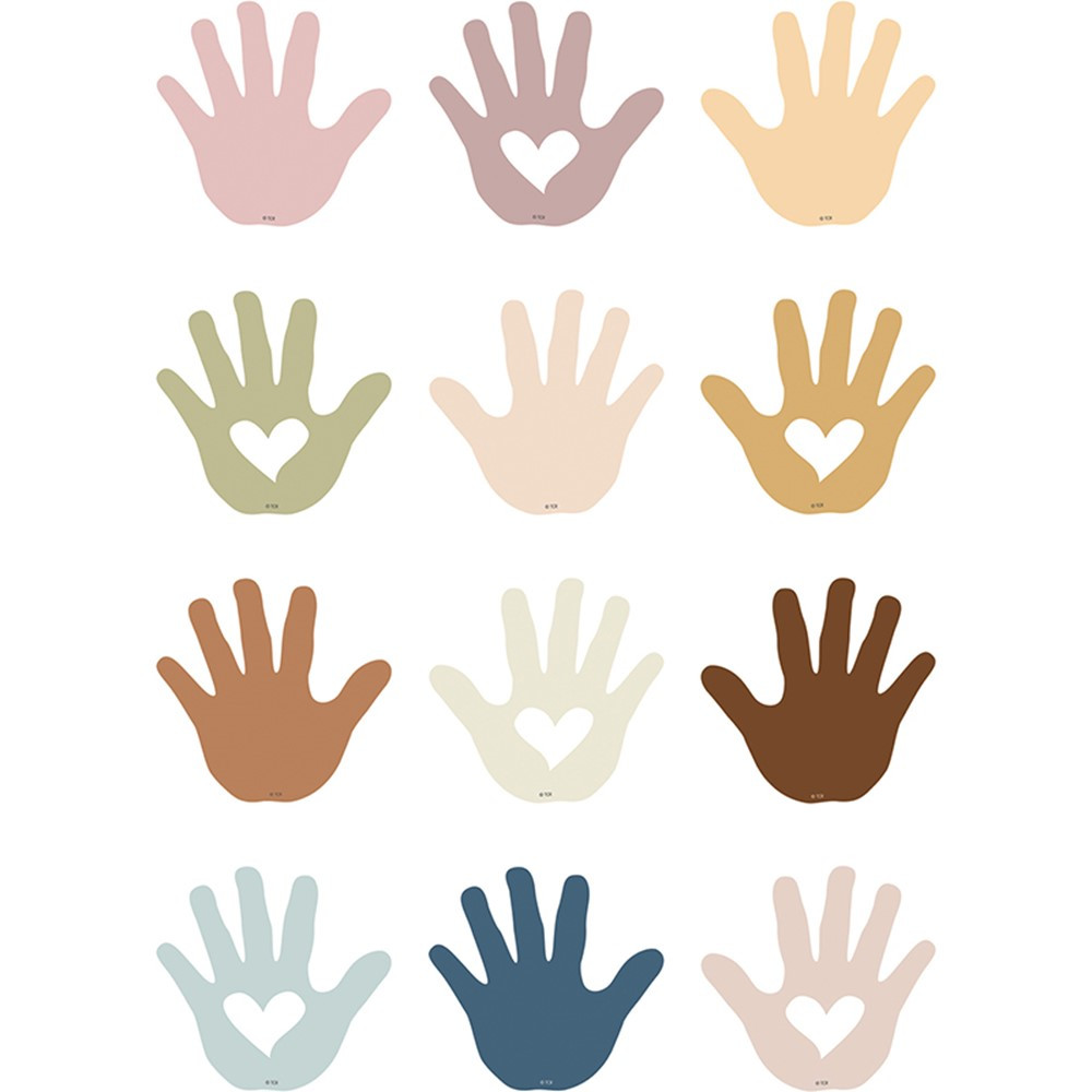 Picture of Teacher Created Resources TCR7134-6 Everyone is Welcome Helping Hands Mini Accents - Pack of 6