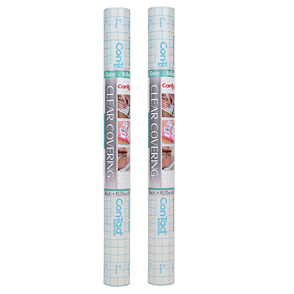 18 x 16 ft. Adhesive Roll, Clear Gloss - Pack of 2