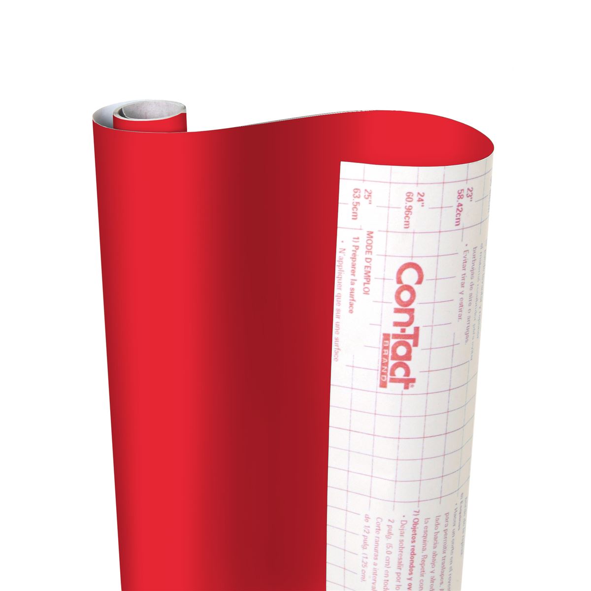 18 in. x 16 ft. Adhesive Covering Roll, Red - Pack of 2