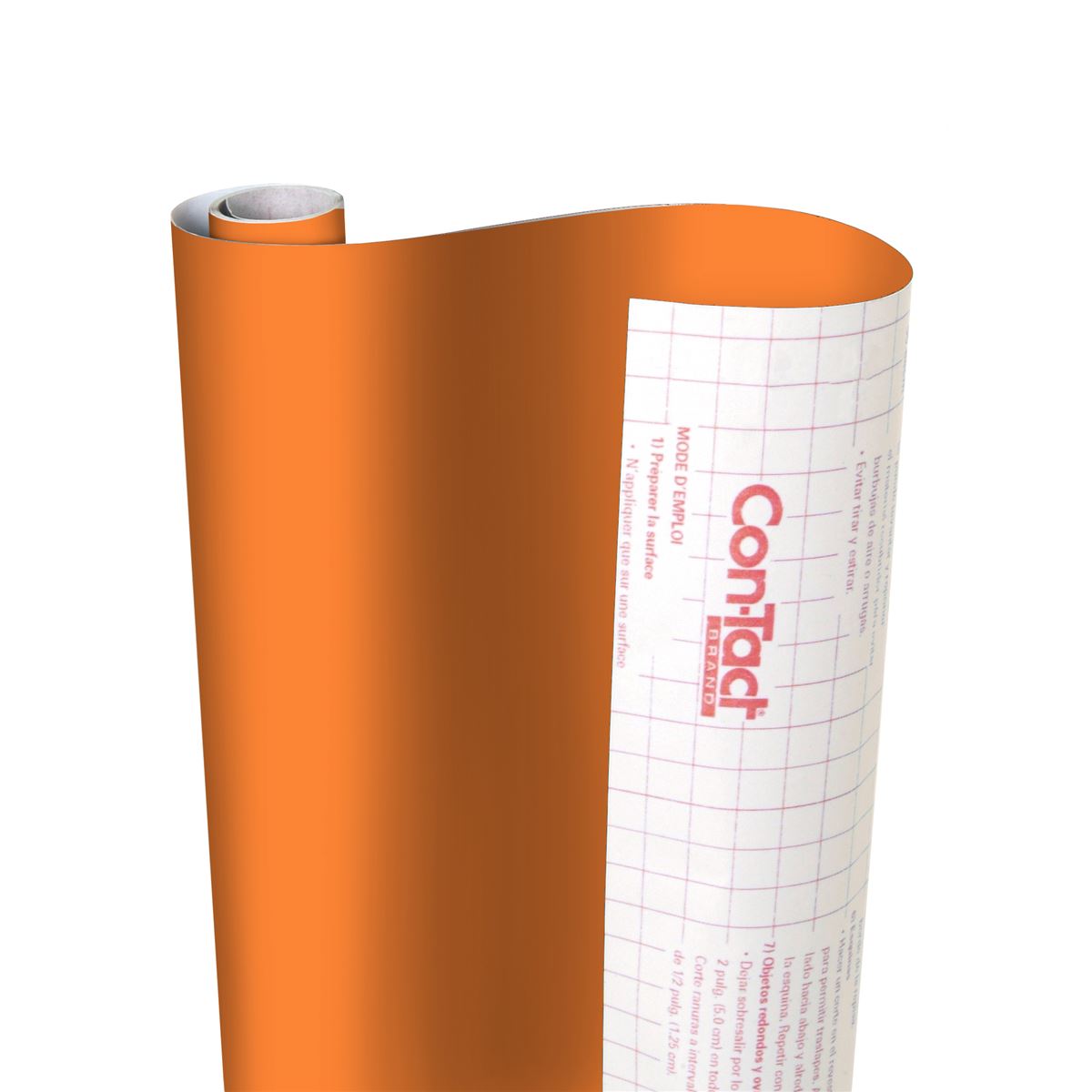 18 in. x 16 ft. Adhesive Covering Roll, Orange - Pack of 2