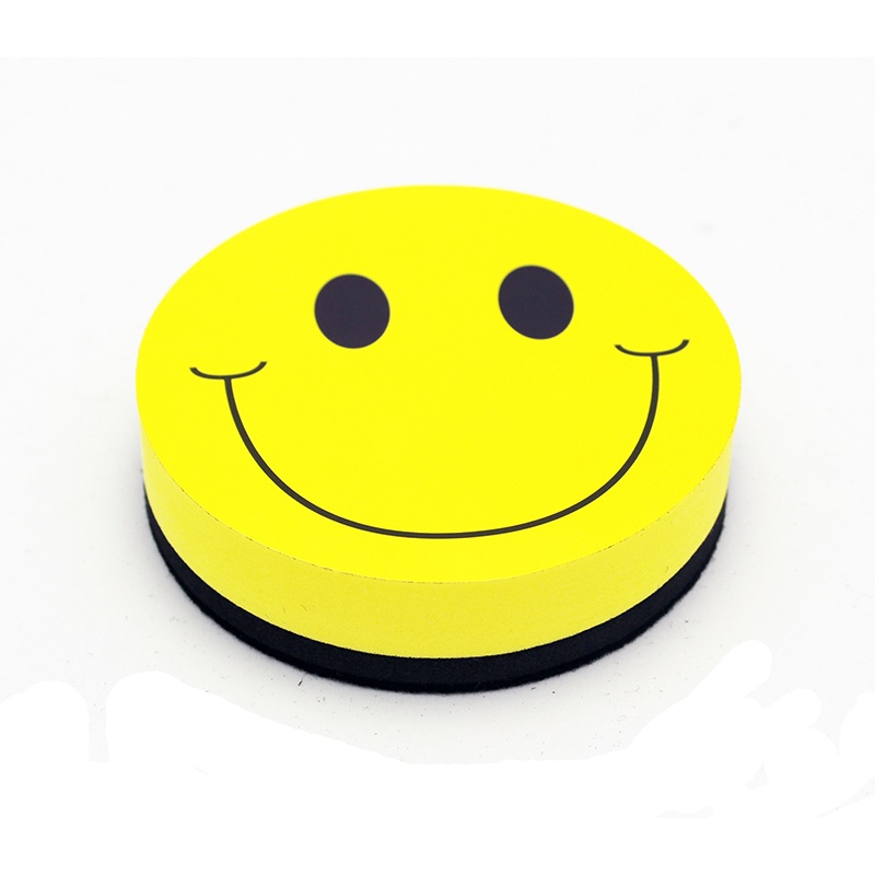 Picture of Ashley Productions ASH10011-6 Smile Face Magnet Eraser - Pack of 6