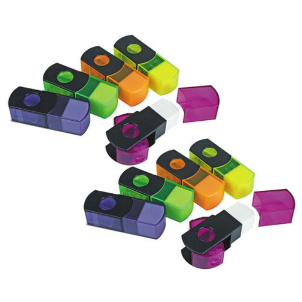 2-N-1 Sharpener with Flip to Eraser - Pack of 10