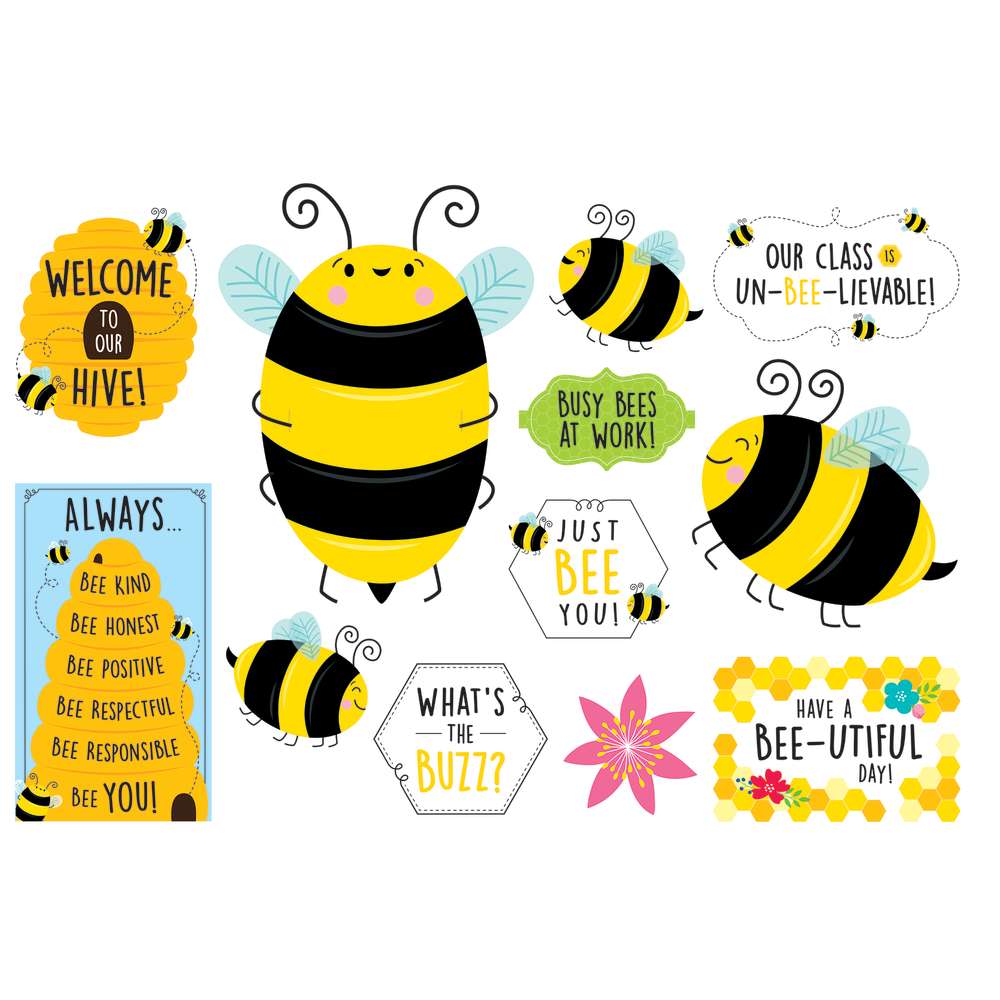 Picture of Creative Teaching Press CTP10670 Busy Bees Bulletin Board Set, 17 Piece