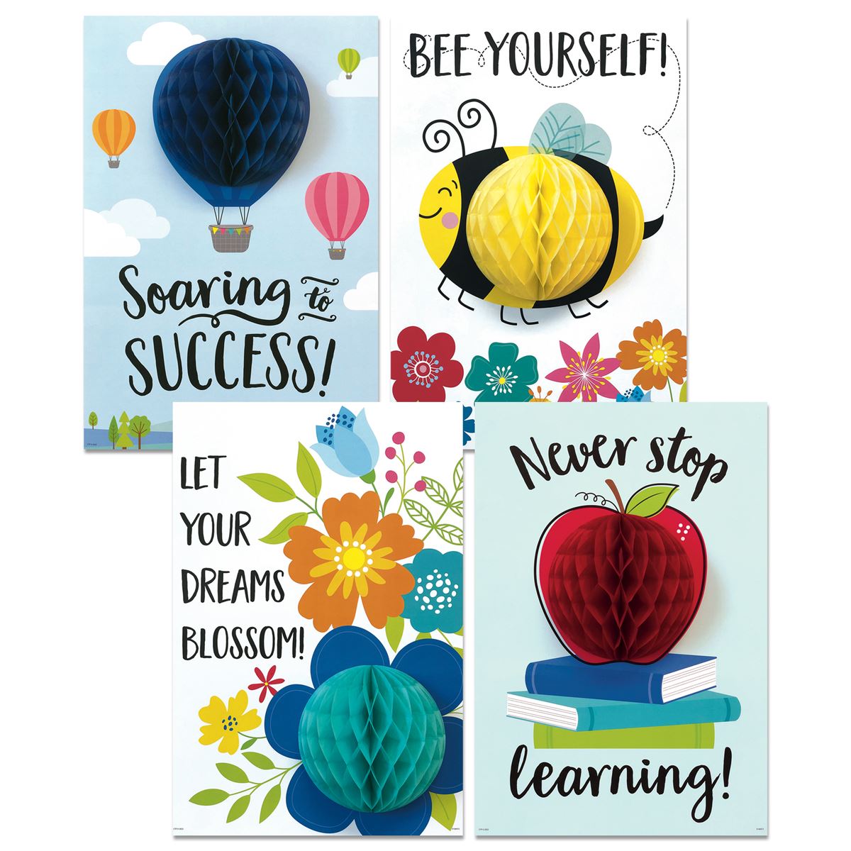 Picture of Creative Teaching Press CTP10697 3D Pop Positive Mindset Poster&#44; Pack of 4