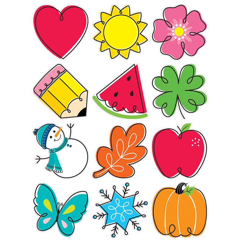 Picture of Creative Teaching Press CTP10816 10 in. Seasonal Accents Designer Cut-Outs