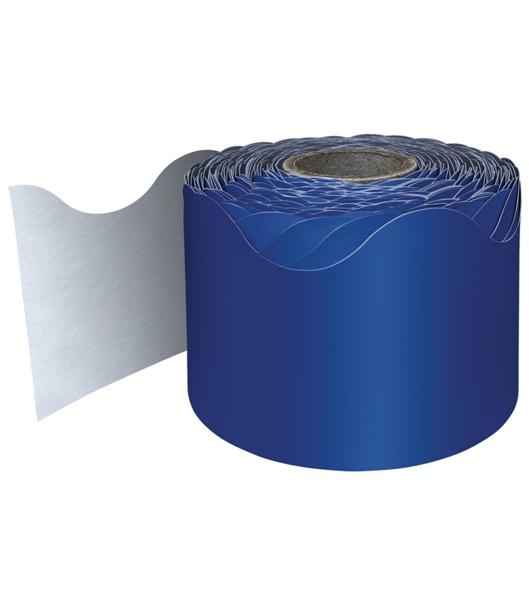 Picture of Carson Dellosa Education CD-108469 Rolled Scalloped Borders&#44; Navy