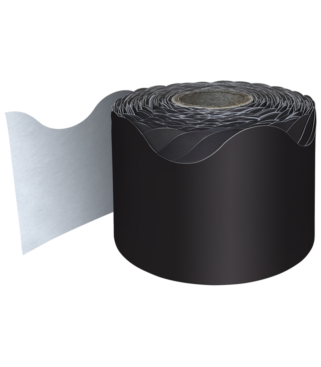 Picture of Carson Dellosa Education CD-108472 Rolled Scalloped Borders&#44; Black