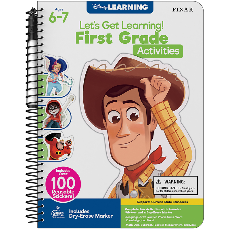 Picture of Carson Dellosa Education CD-705427 Lets Get Learning First Grade Activities Book&#44; Multi Color