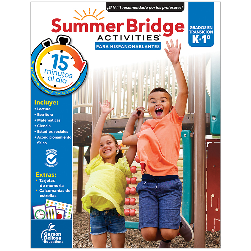 Picture of Carson Dellosa Education CD-705433 Summer Bridge Activities Spanish&#44; Multi Color - Grade K-1