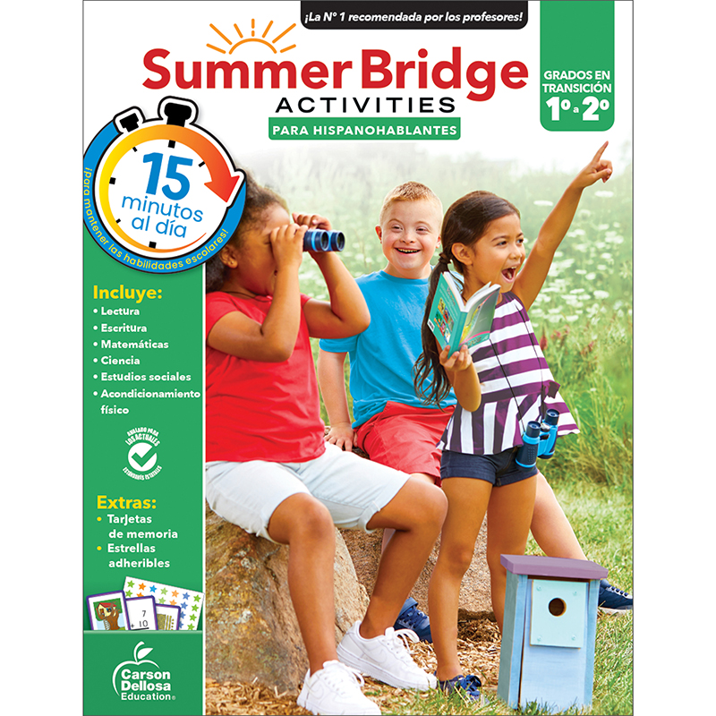Picture of Carson Dellosa Education CD-705434 Summer Bridge Activities Spanish&#44; Multi Color - Grade 1-2