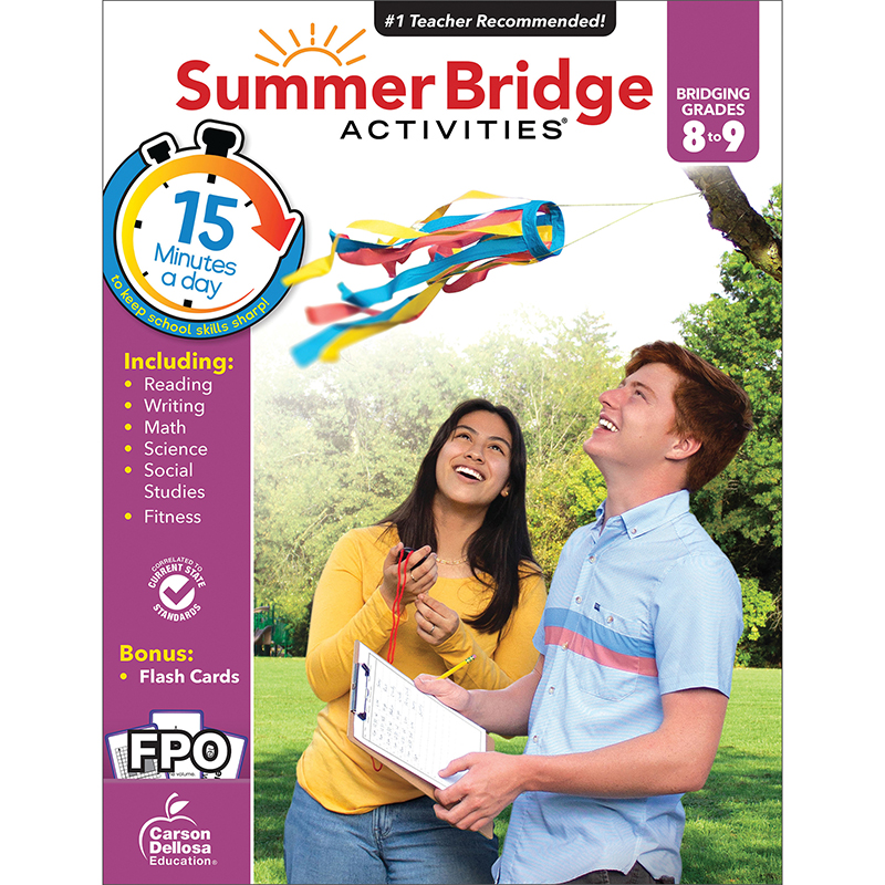 Picture of Carson Dellosa Education CD-705457 Summer Bridge Activities Spanish, Multi Color - Grade 8-9