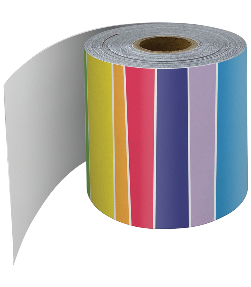 Picture of Carson Dellosa Education CD-108475-3 Rolled Straight Borders, Rainbow - 3 Roll