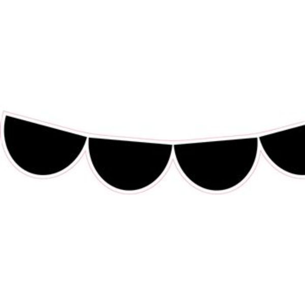 Black Half-Dots EZ Border - Pack of 3