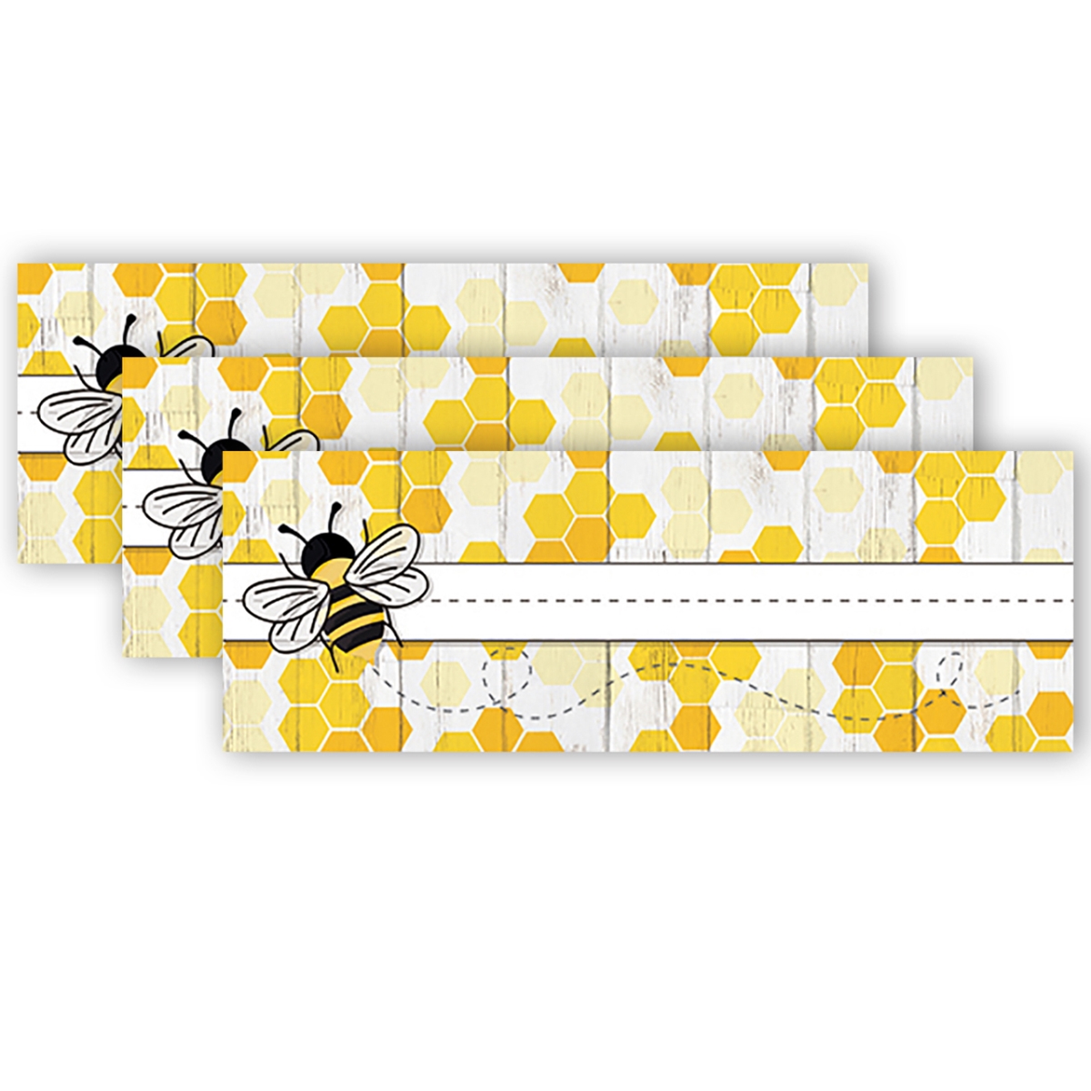 The Hive Self-Adhesive Name Plates - Pack of 3
