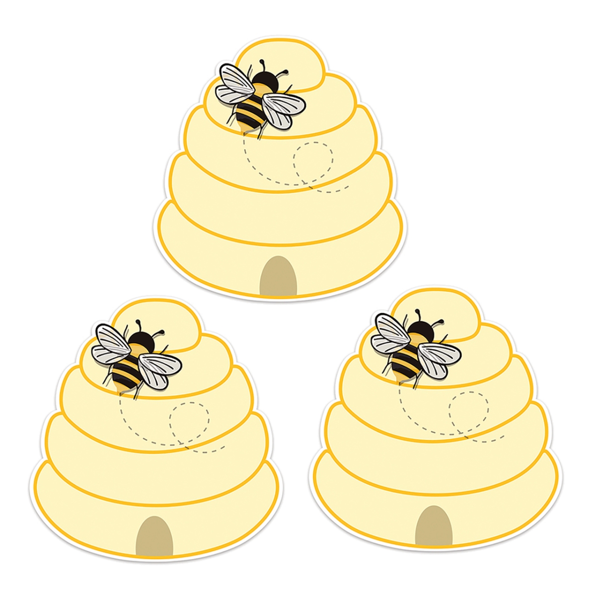 Picture of Eureka EU-841571-3 The Hive Beehive Paper Cut-Outs - Pack of 3