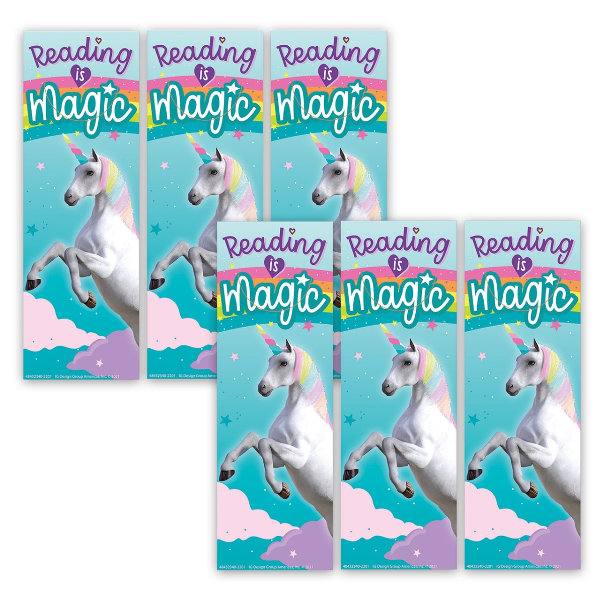 Unicorn Reading is Magic Bookmarks - Pack of 6