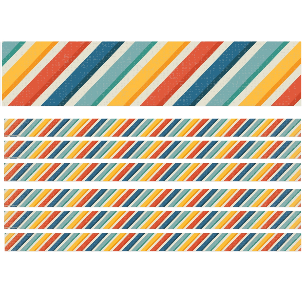 Adventurer Stripes Deco Trim - Pack of 6