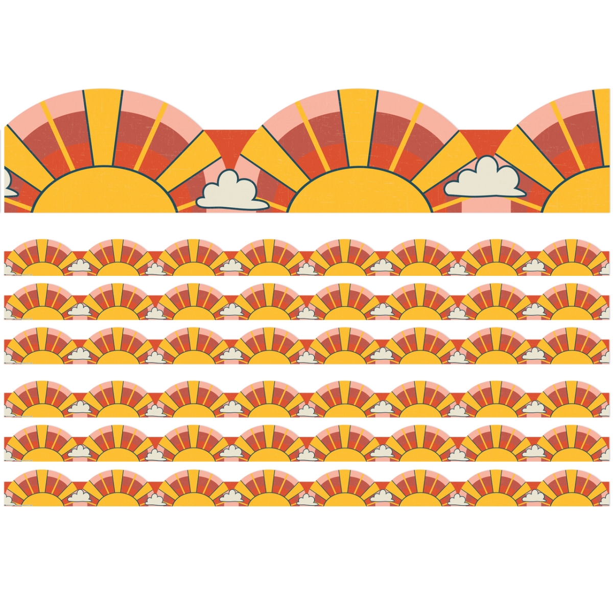 Adventurer Sunrise Deco Trim - Pack of 6