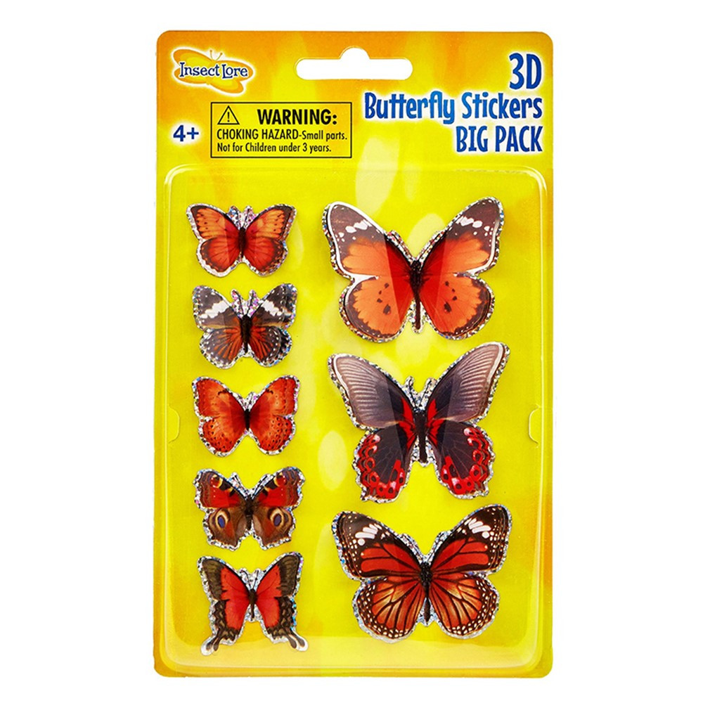 ILP3801-6 3D Butterfly Stickers - Big Pack