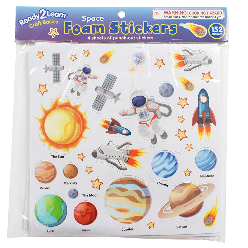 CTUCE10066-3 Space Foam Stickers - Pack of 3