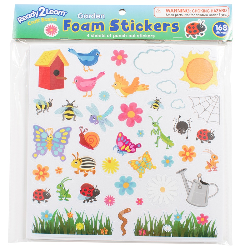 CTUCE10067-3 Garden Foam Stickers - Pack of 3