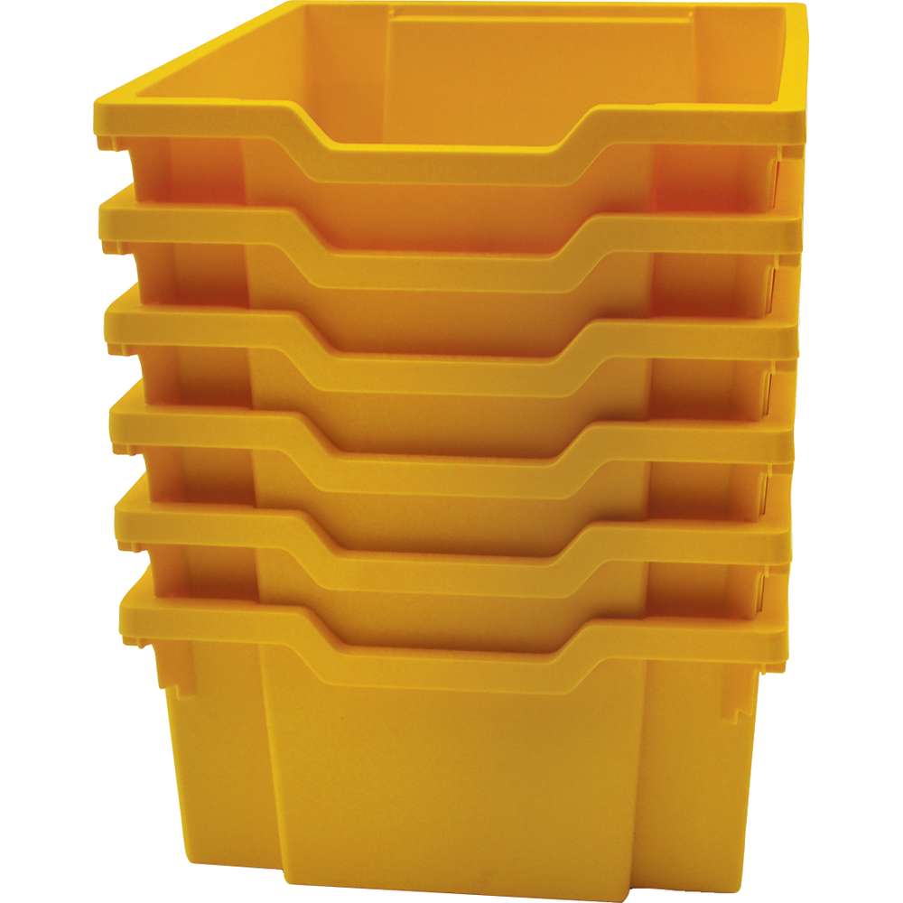 Picture of Gratnells GTSF0202P6 F2 Deep Tray&#44; Yellow - Pack of 6