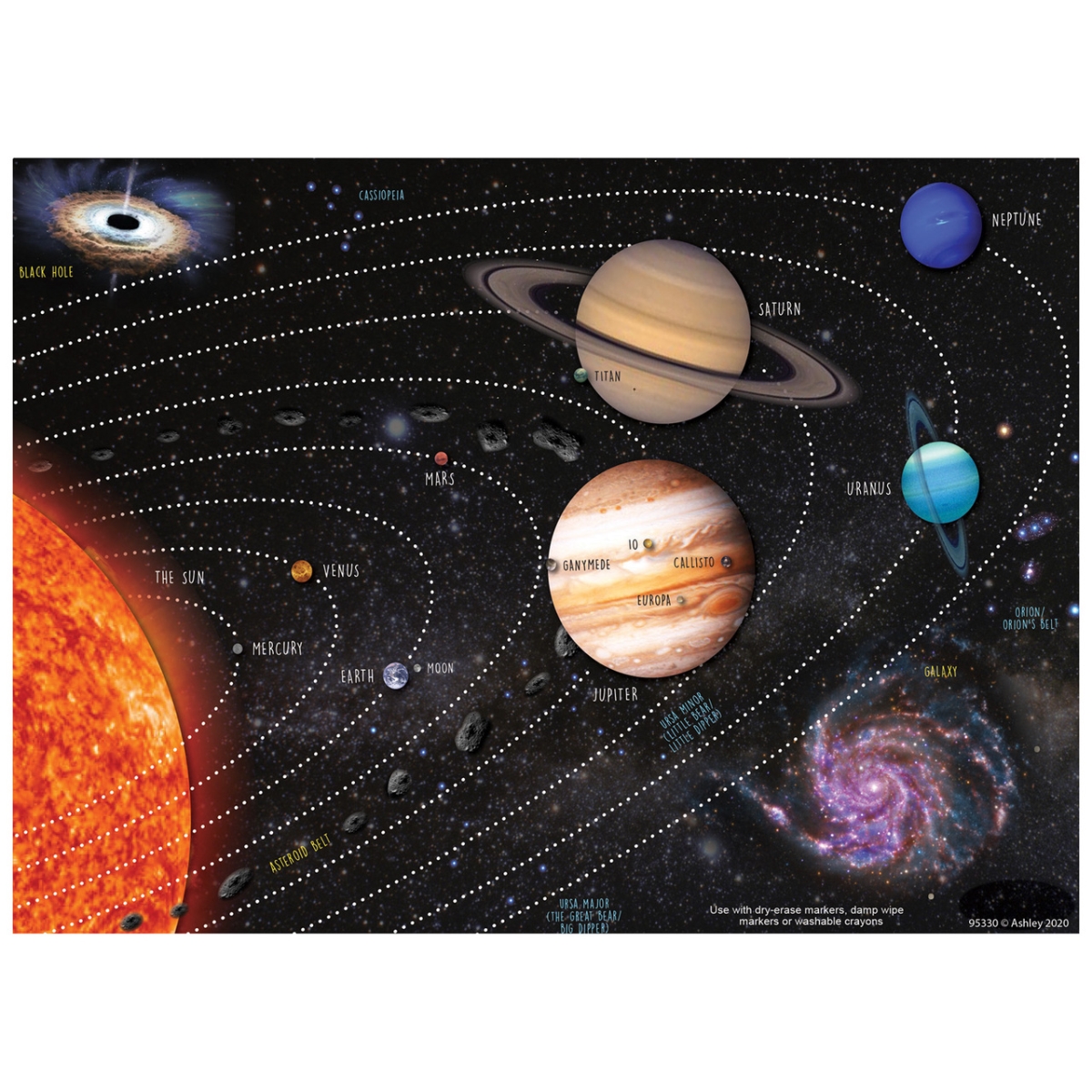 Picture of Ashley Productions ASH95330 Solar System Pals Smart Poly Poster Mat
