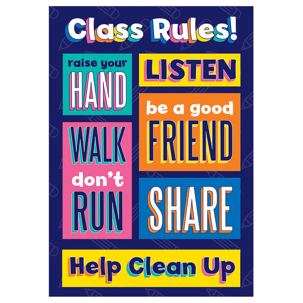 Picture of Eureka EU-837548 Class Rules Poster