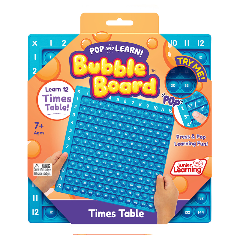 Picture of Junior Learning JRL680 Times Table Pop & Learn Bubble Board