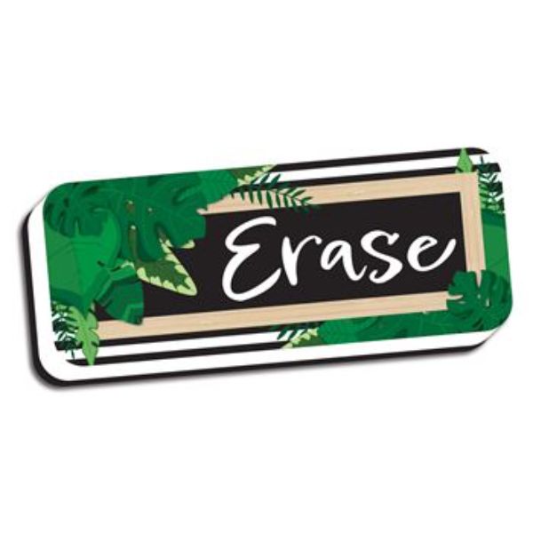 Picture of Ashley Productions ASH09986 2 x 5 in. Magnetic Boho Leaves Whitebord Eraser