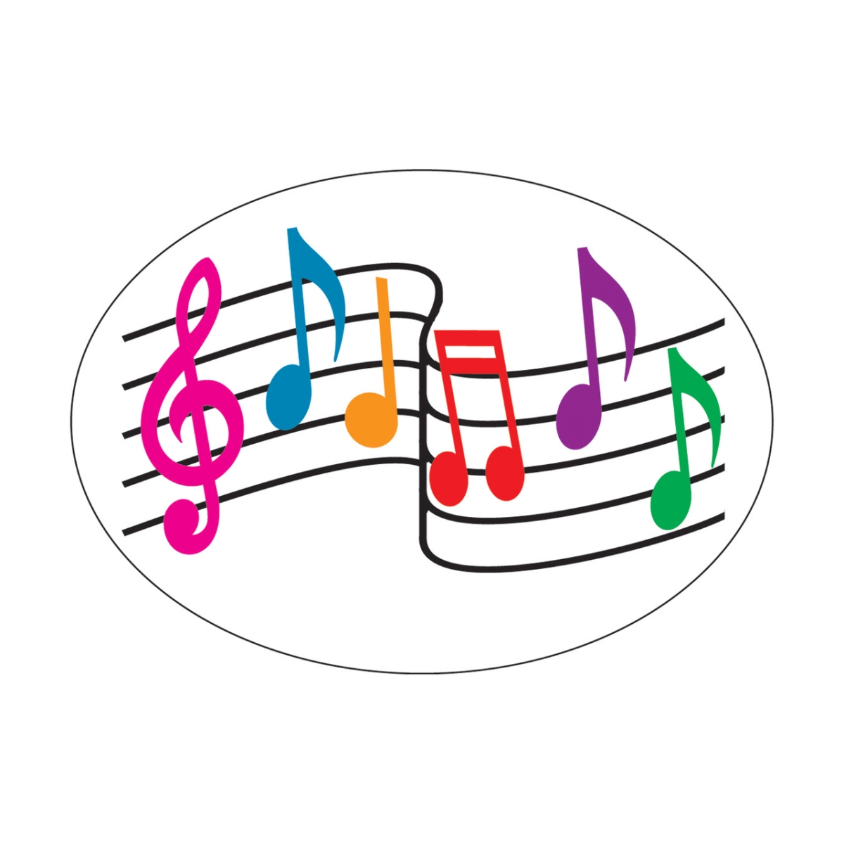 Picture of Ashley Productions ASH10042 Magnetic Whiteboard Eraser&#44; Music Notes