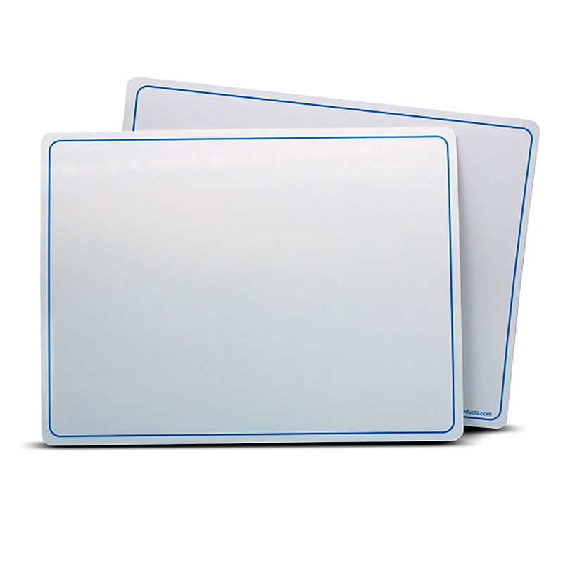 9 x 12 in. 2-Sided Dry Erase Mat - Pack of 24