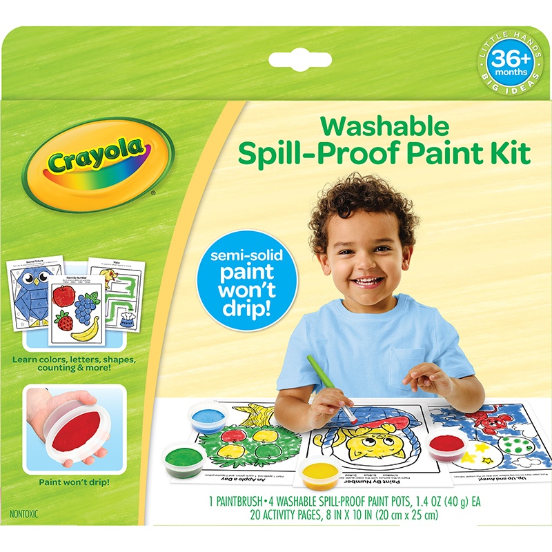 Picture of Crayola BIN811495 Washable Spill-Proof Paint Kit