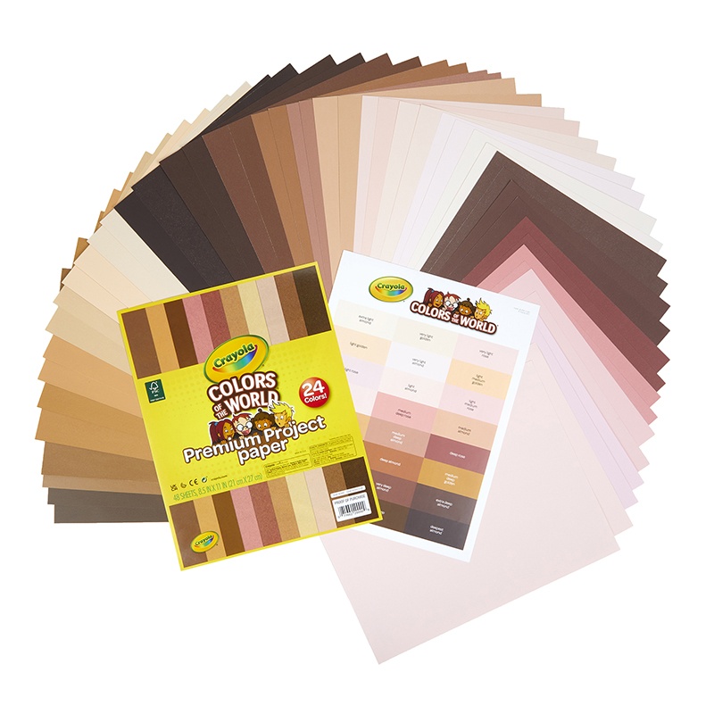 Picture of Crayola BIN990091 Colors of World Project Paper - Pack of 48