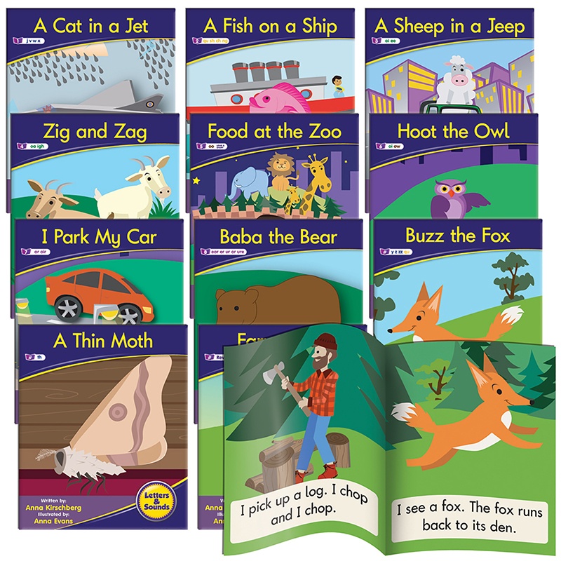 Picture of Junior Learning JRL382 Letters & Sounds Phase - 3 Set 1 Fict