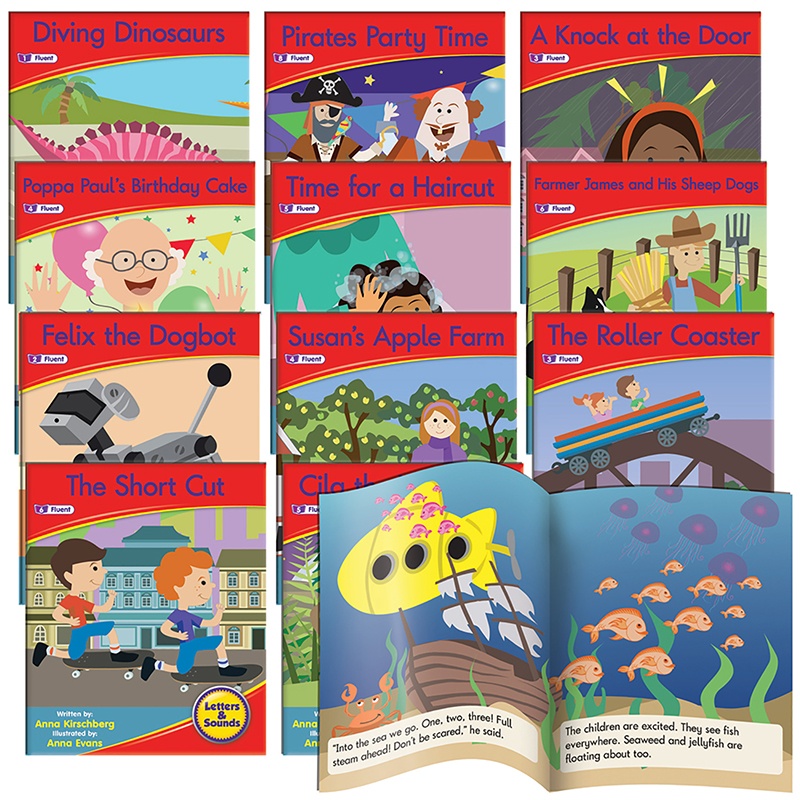 Picture of Junior Learning JRL385 Letters & Sounds Phase - 6 Set 1 Fict