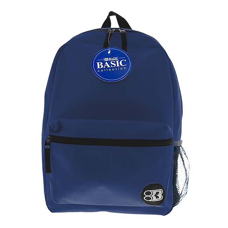 Picture of Bazic Products BAZ1040 16 in. Basic Backpack&#44; Blue