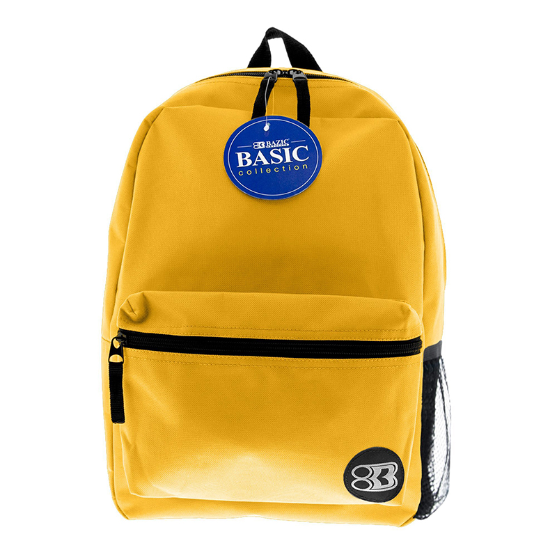 Picture of Bazic Products BAZ1042 16 in. Basic Backpack&#44; Mustard