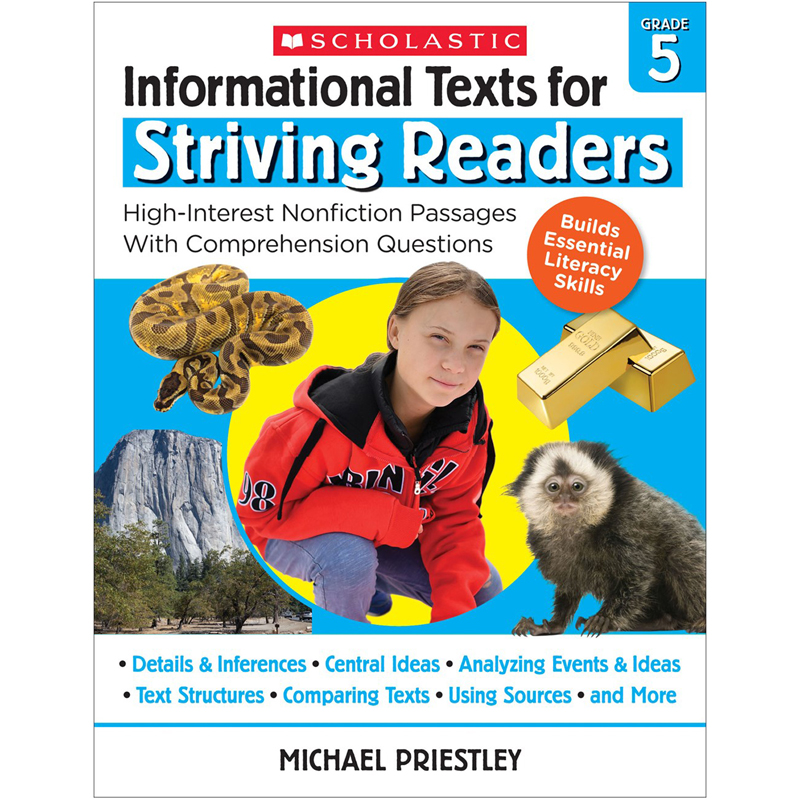 Scholastic Teaching Resources SC-708299 Informational Texts for Striving Readers for Grade 5