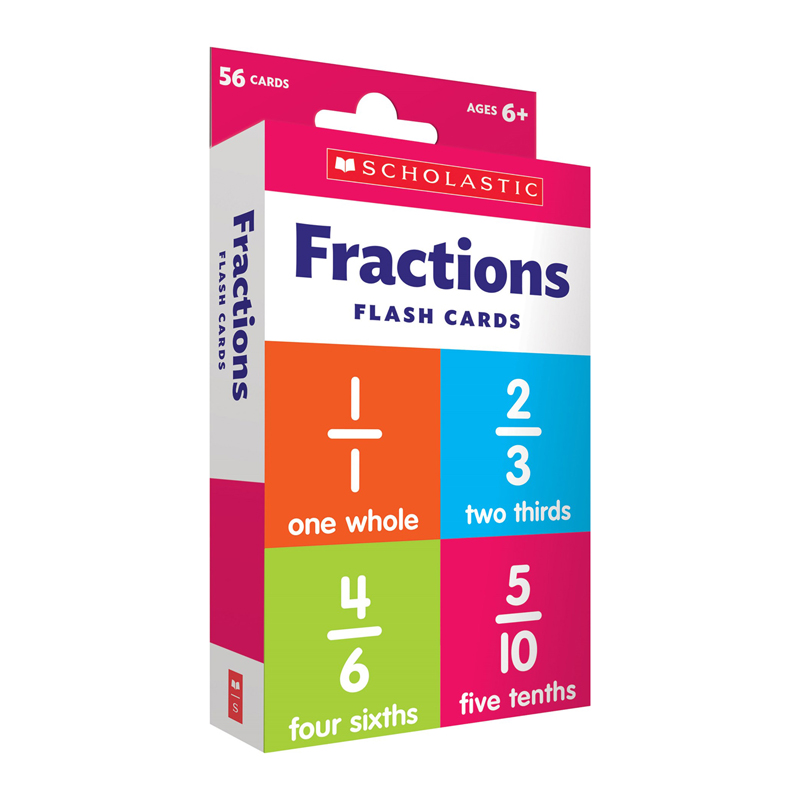 Picture of Scholastic Teaching Resources SC-714841 Fraction Flash Cards