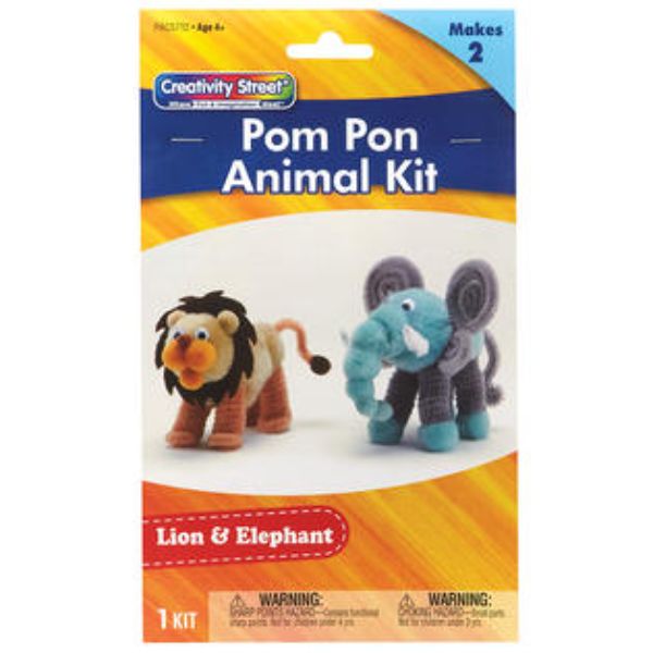Lion & Elephant Craft Kit - Assorted Size - 6 Each