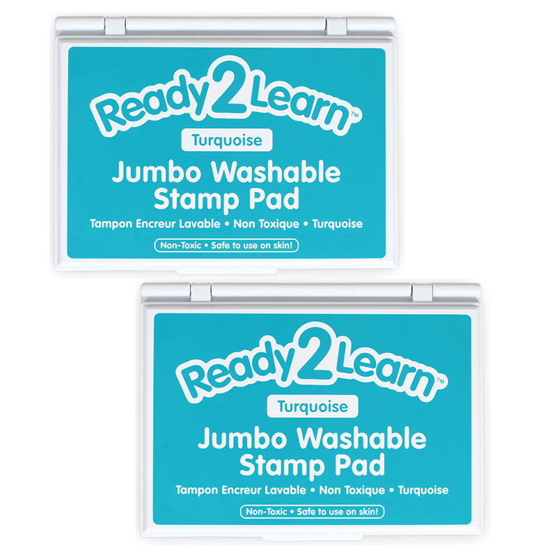 Picture of Learning Advantage CE-10038-2 Jumbo Washable Stamp Pad&#44; Turquoise - Pack of 2