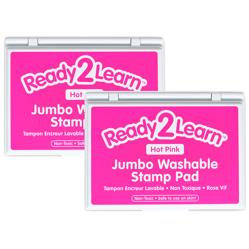 Picture of Learning Advantage CE-10034-2 Jumbo Washable Stamp Pad&#44; Hot Pink