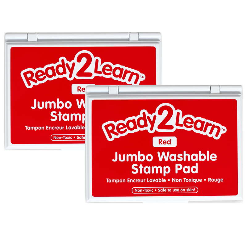 Picture of Learning Advantage CE-10037-2 Jumbo Washable Stamp Pad&#44; Red