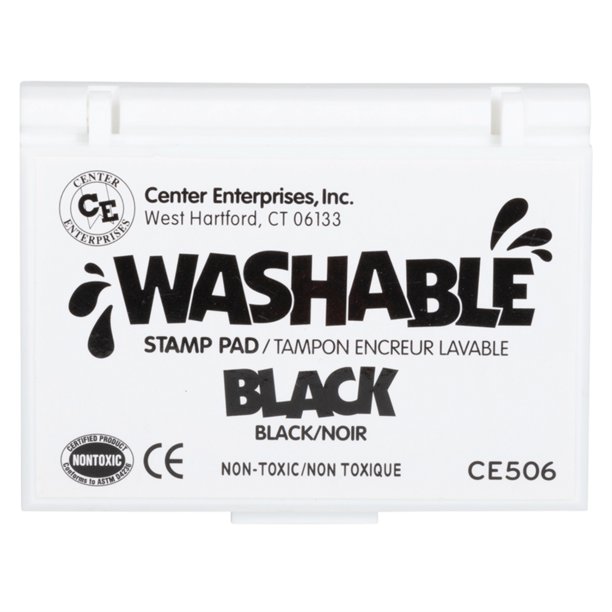 Picture of Learning Advantage CE-10040-6 2.25 x 3.75 in. Washable Stamp Pad&#44; Black - 6 Each