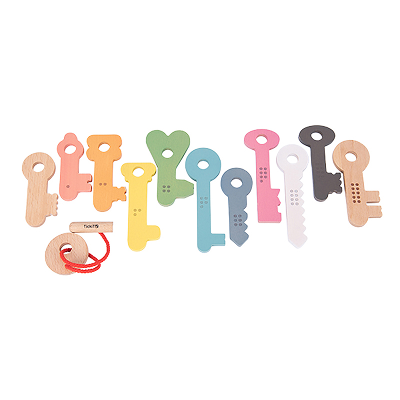 Picture of Learning Advantage CTU73474 Tickit Rainbow Wooden Keys&#44; Multi Color - Set of 11