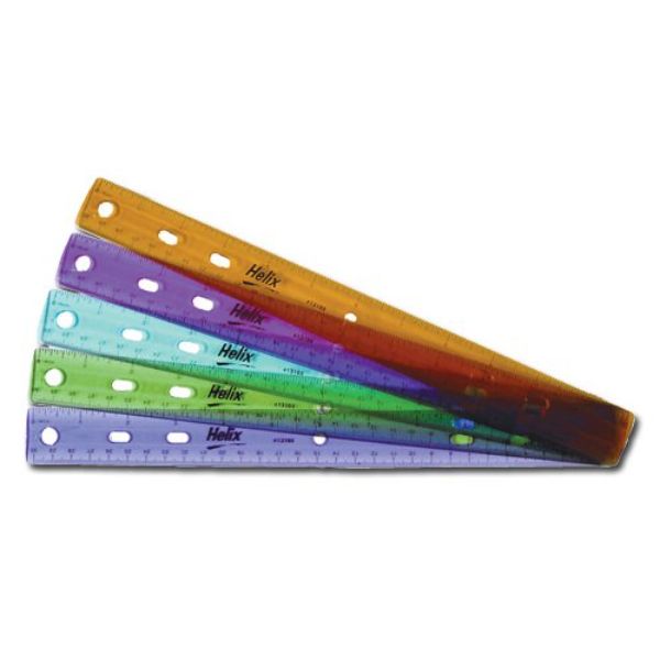 Picture of Maped Helix USA MAP13105 12 in. Shatter Resistant Ringbinder Ruler