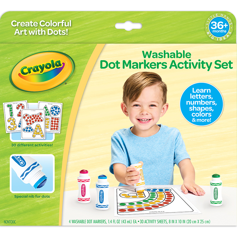 Picture of Crayola BIN811494 Washable Dot Markers Activity Set