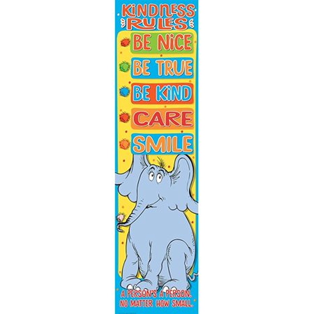 Picture of Eureka EU-849010 12 x 45 in. Horton Kindness Vertical Rules Banner