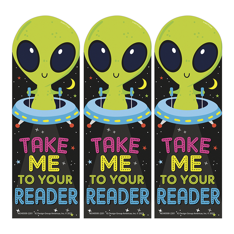 Take Me To Your Reader Green Apple Scented Bookmarks, Pack of 3